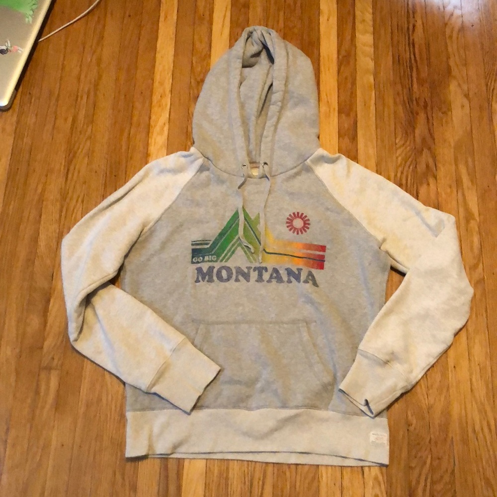 Gray American Eagle hooded sweatshirt